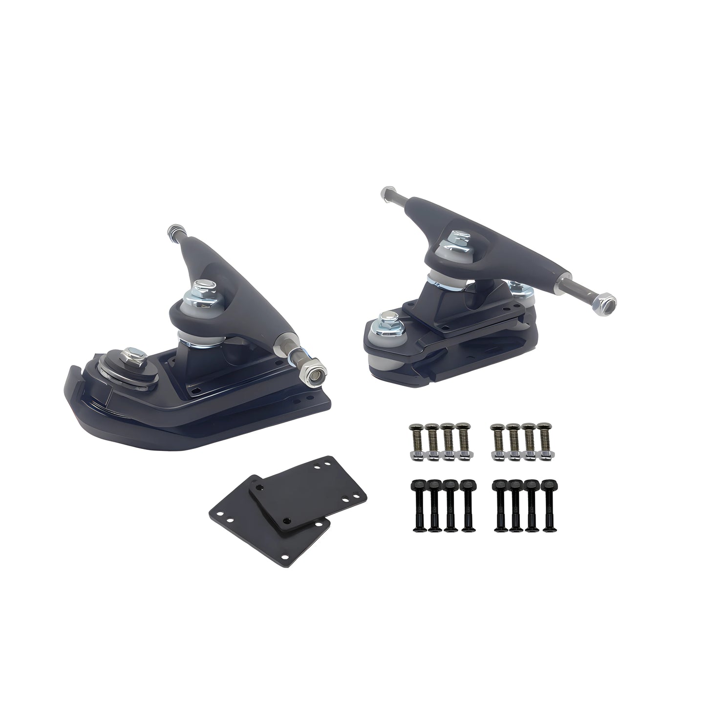 Generic Black Surfksate Trucks & Rail Adapter