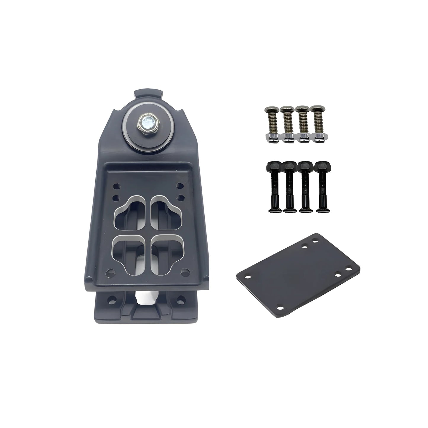 Generic Black Surfksate Trucks & Rail Adapter