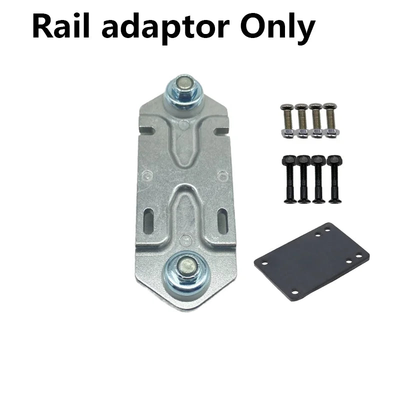 Generic Black Surfksate Trucks & Rail Adapter
