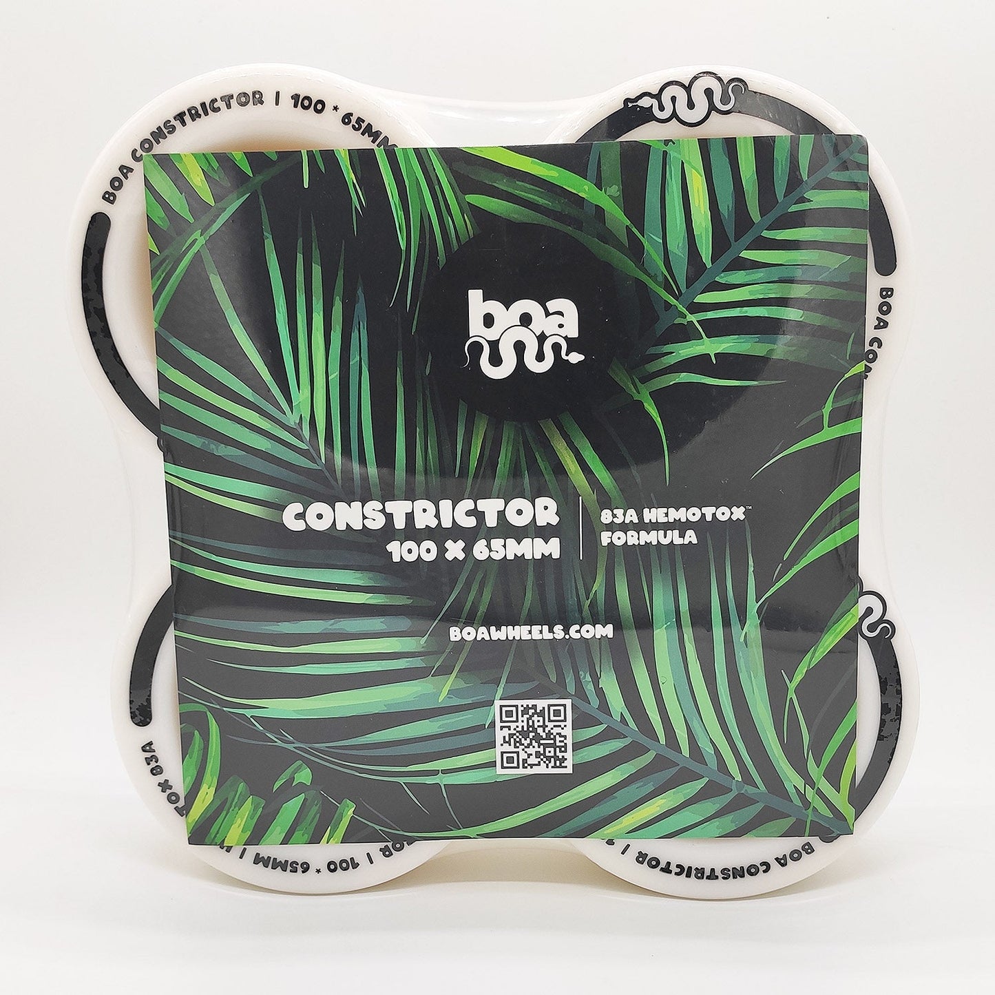 Boa Constrictor 100mm 76a ultra soft White electric skateboard wheels