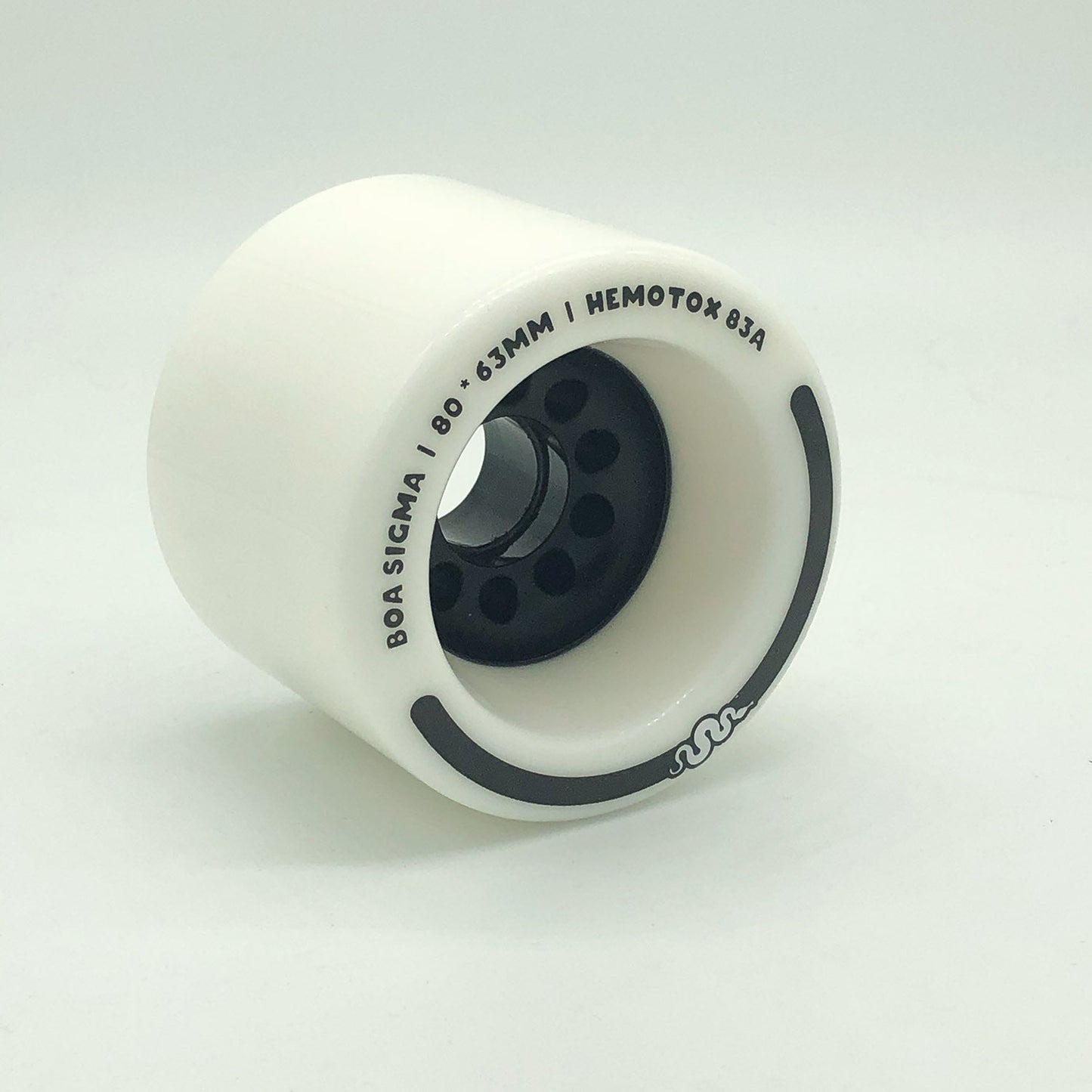 Boa Sigma 80mm 83a White longboard wheels