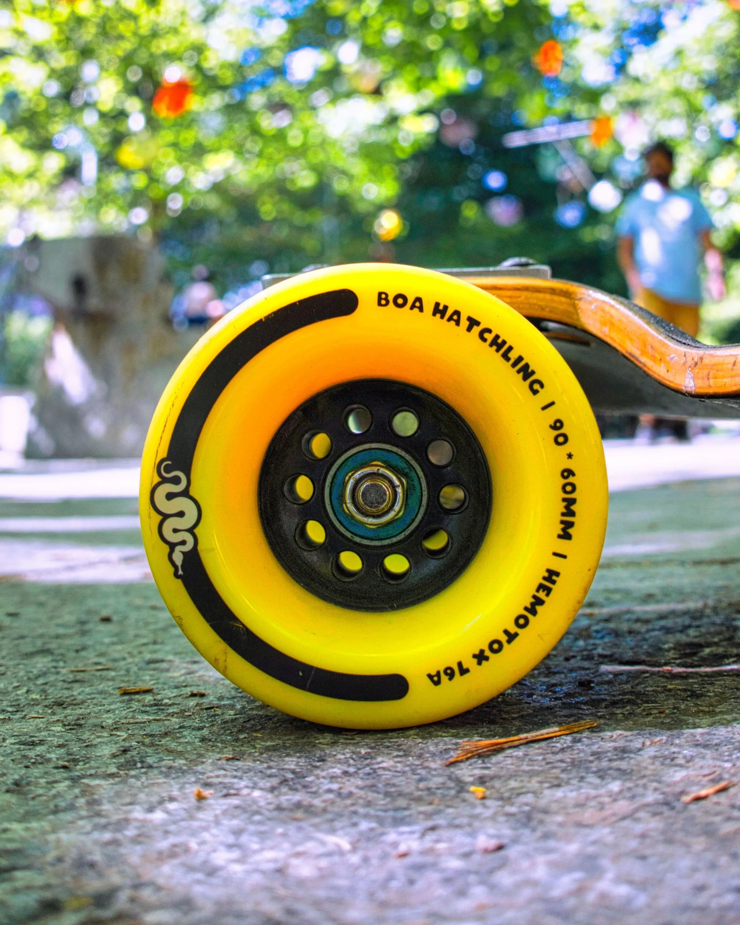 Boa Hatchling 90mm Yellow Longboard Wheels – Ultra Soft 76a – Ideal For LDP Or Electric Longboards