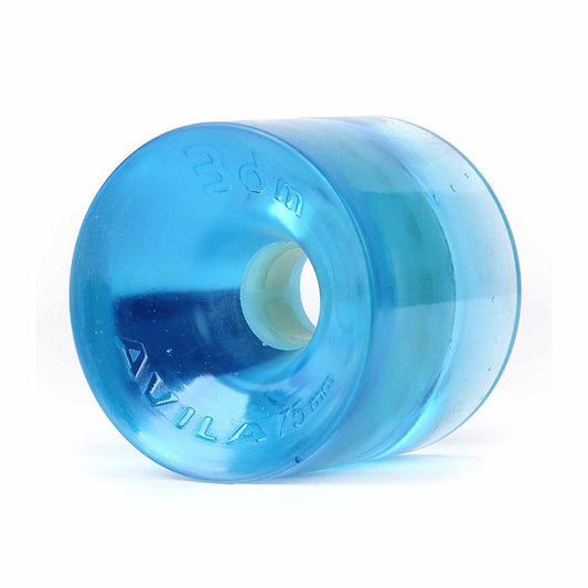 Seismic 3DM Avila 75mm 75a clear blue longboard wheels