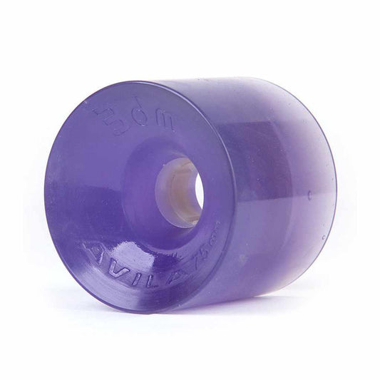 Seismic 3DM Avila 75mm 77a clear purple longboard wheels