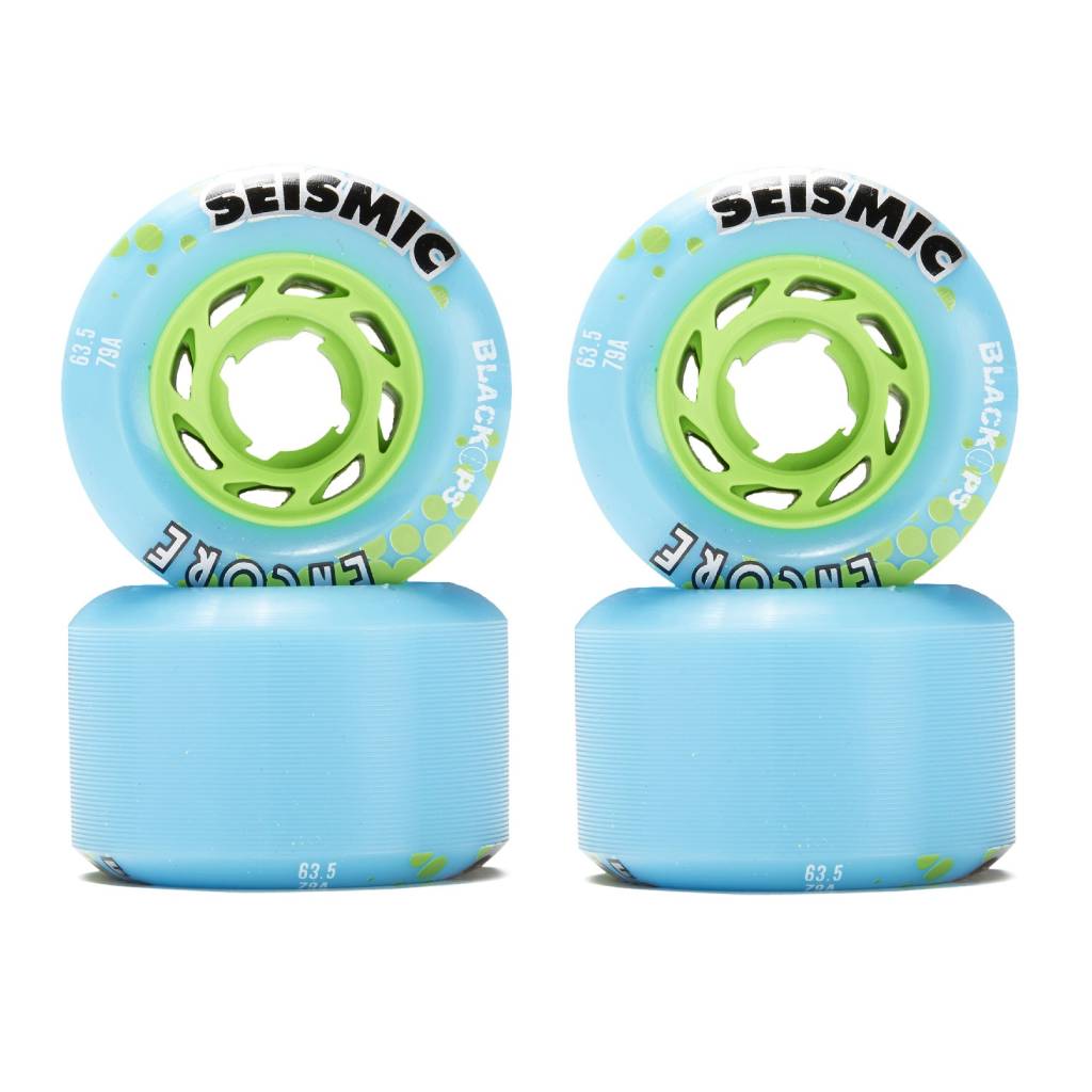 Seismic Encore 63.5mm 79a BlackOps longboard wheels