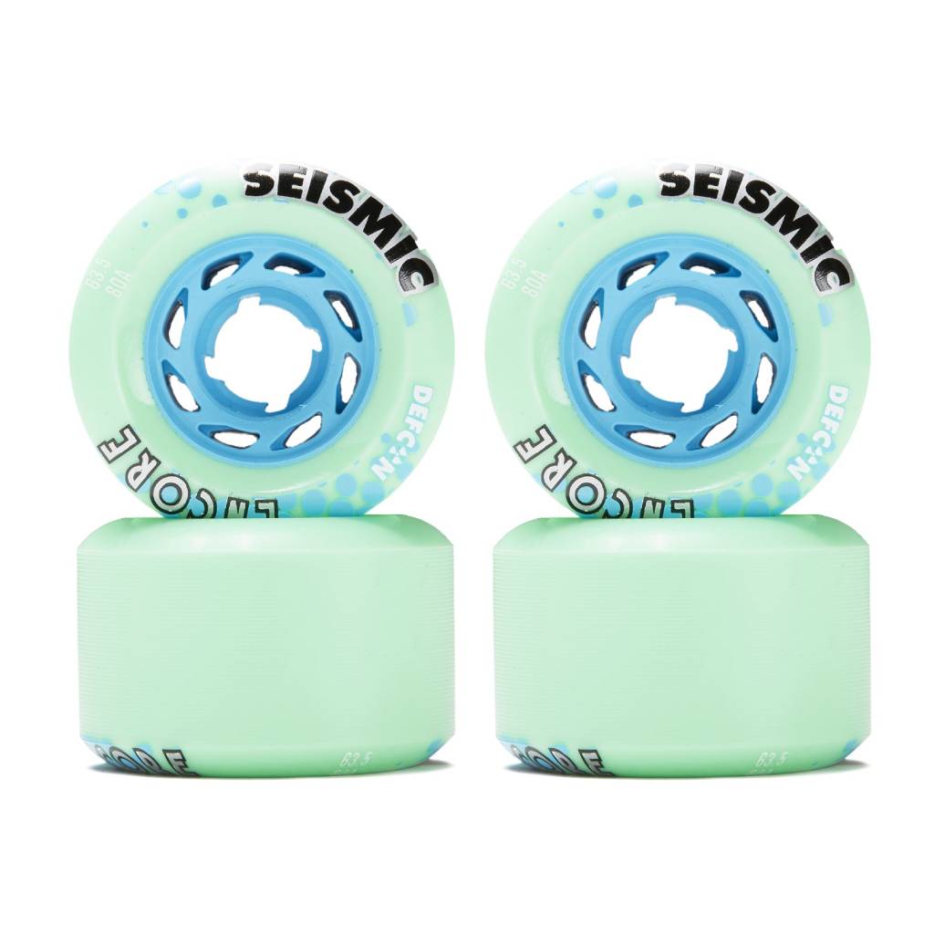 Seismic Encore 63.5mm 80a Defcon Mint longboard wheels