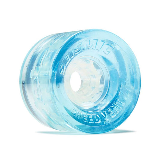 Seismic Speed Vent 77mm 77a clear blue longboard wheels