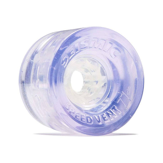 Seismic Speed Vent 77mm 79a clear purple longboard wheels