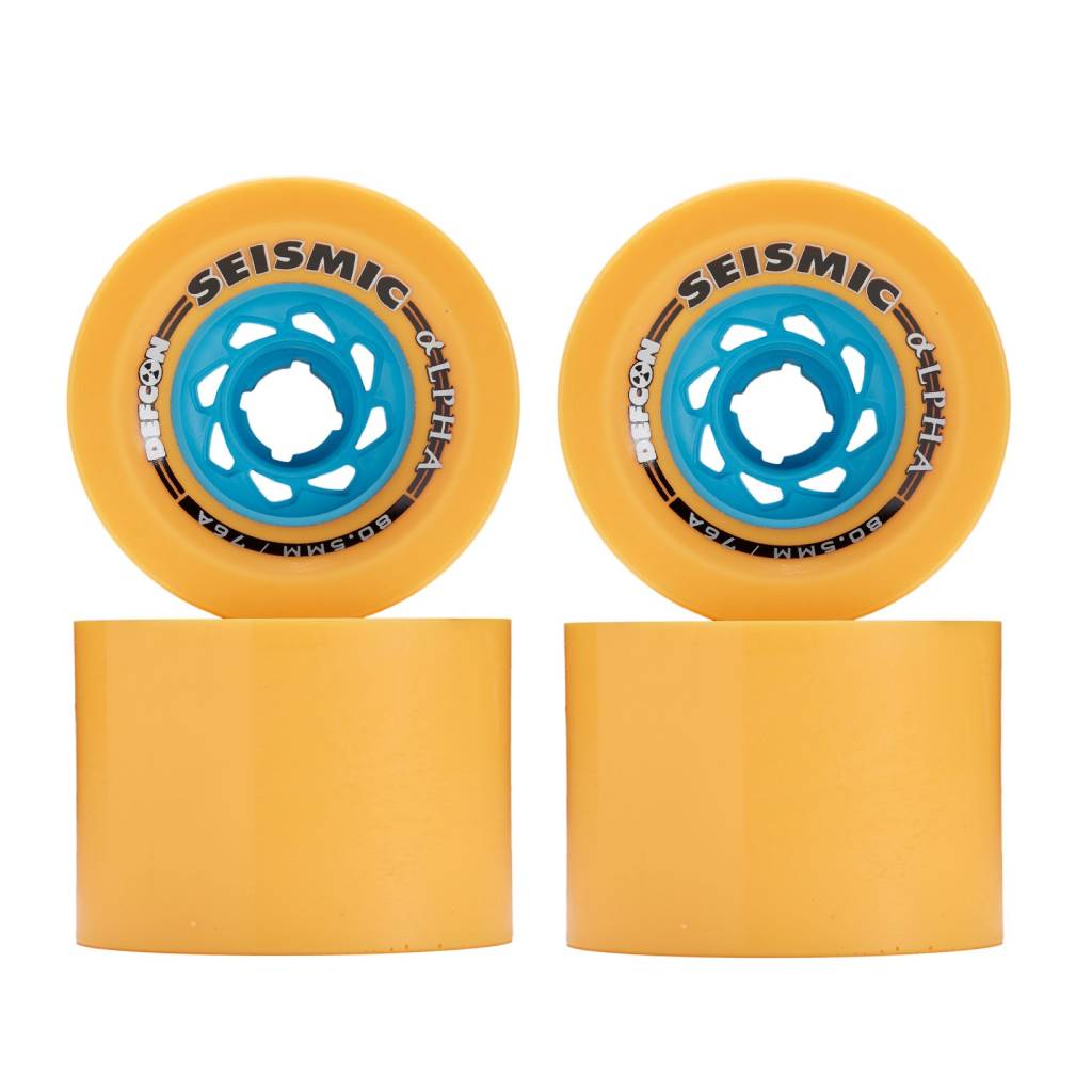 Seismic Alpha 80.5mm x 61mm 76a Mango downhill wheels