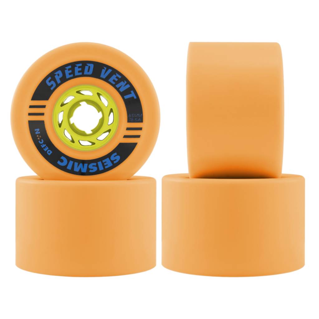 Seismic Speed Vent 85mm 78.5a mango longboard wheels