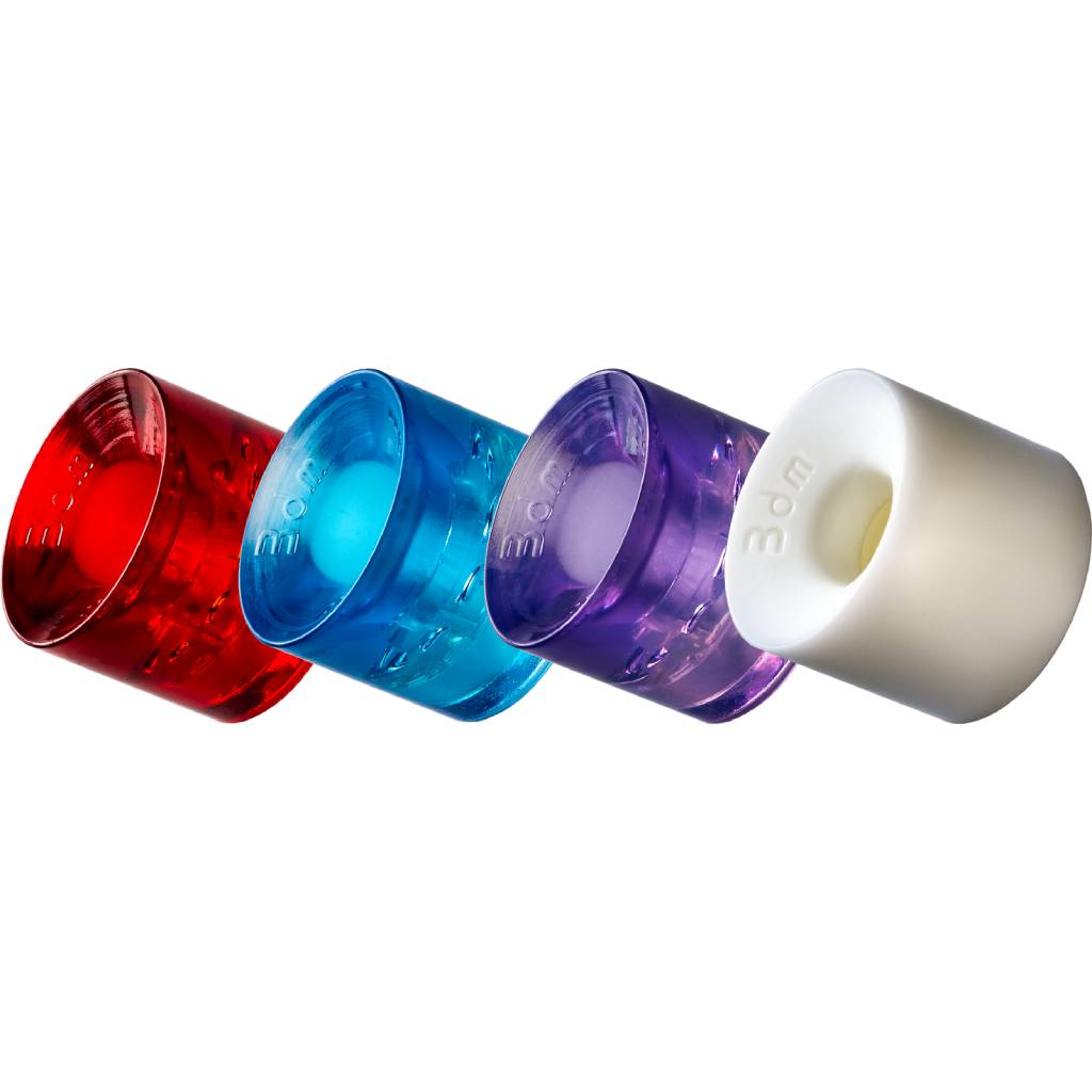 Seismic 3DM Avalon 68mm 78a clear red longboard wheels