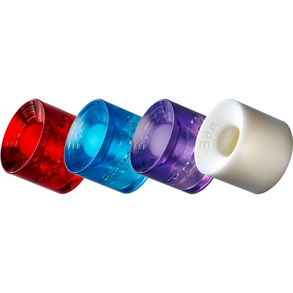 Seismic 3DM Avalon 68mm 82a clear purple longboard wheels