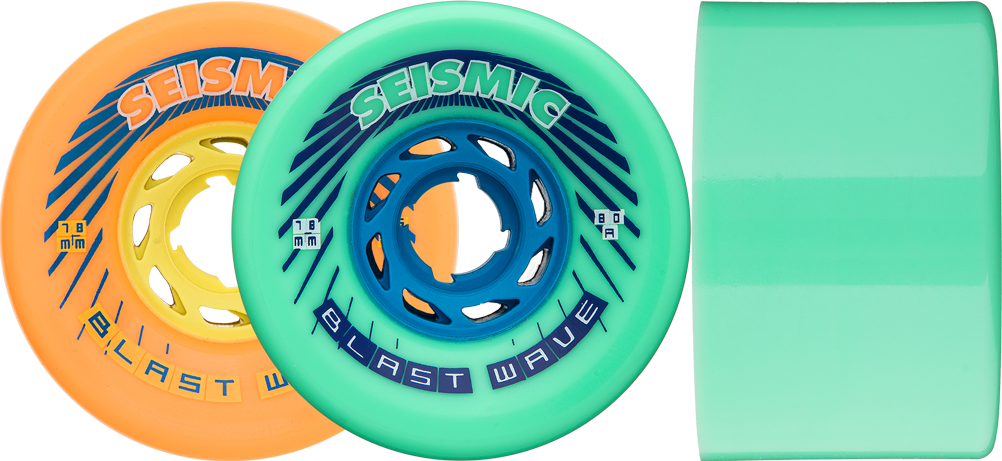 Seismic Blast Wave 78mm 80a Mint longboard wheels