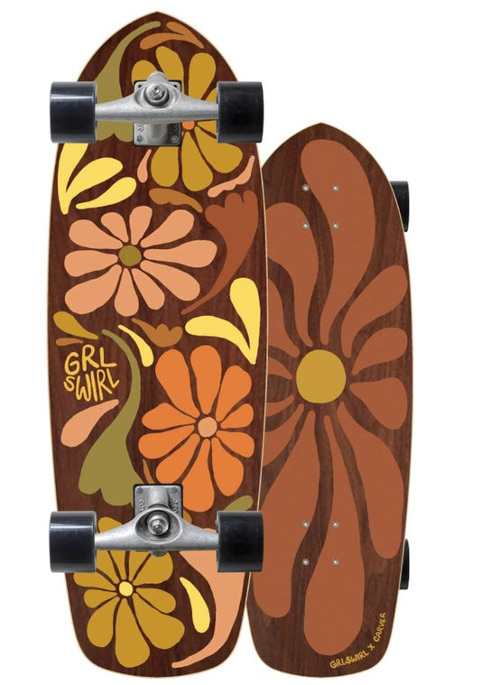 Carver GRLSWIRL Flower Swirl 29.50 Surfskate Complete – CX Trucks