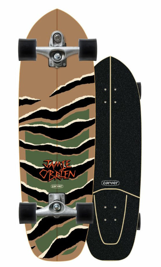 Carver Jamie O’Brien Camo Tiger 33.5 Surfskate Complete – C7 Trucks