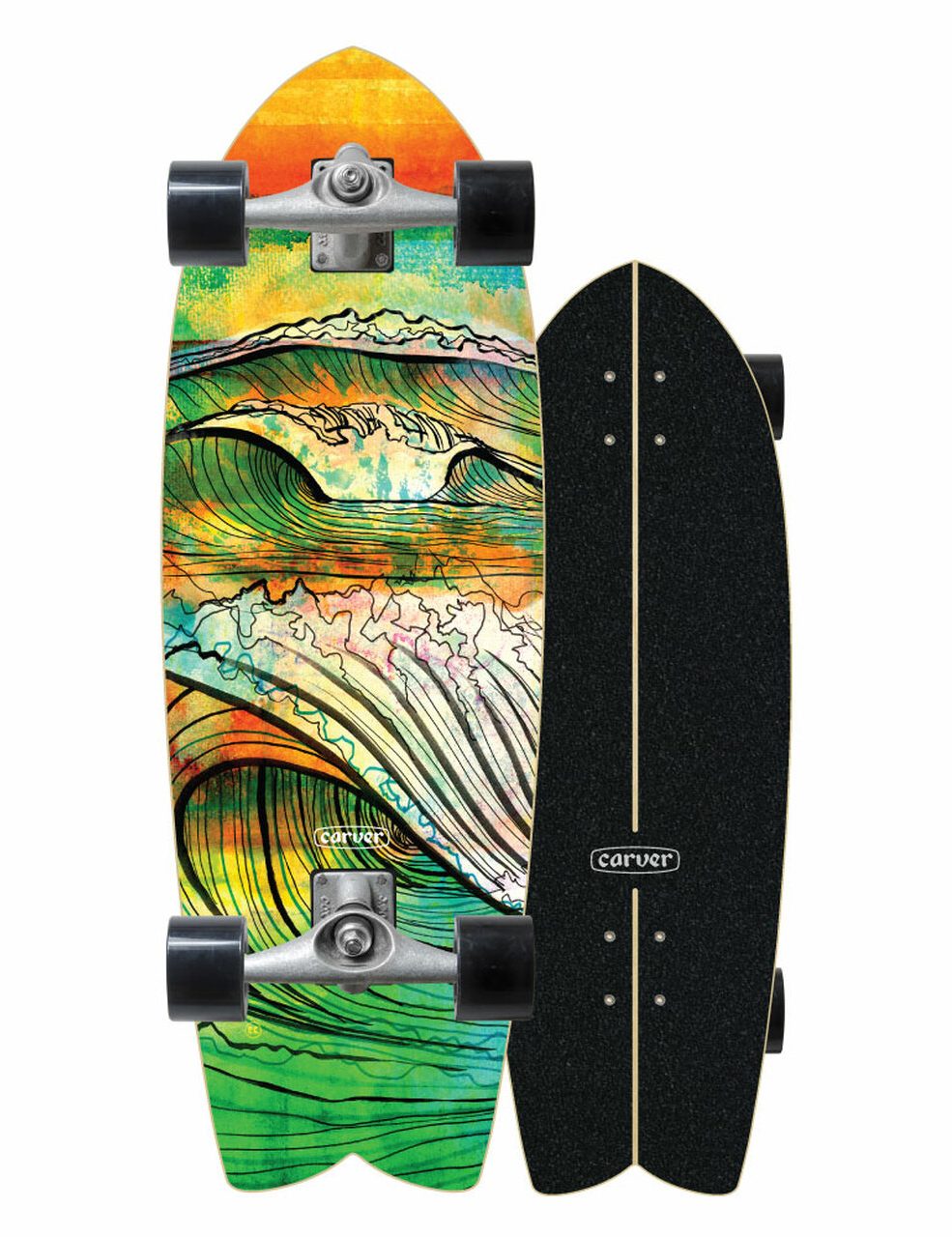 Carver CX Hollow Impala Blue Metallic Surfskate Trucks