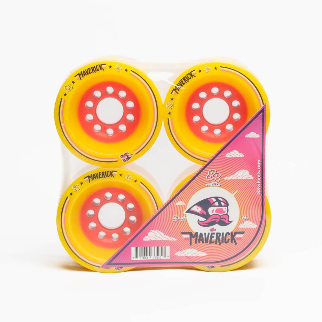 88 Wheels Maverick 80mm 76a downhill longboard wheels