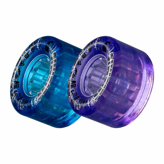 Seismic Tantrum 72mm 82a clear purple longboard wheels