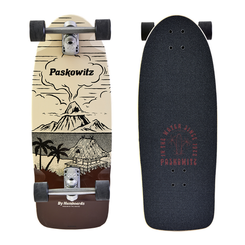 Hamboards Complete 30″ Paskowitz Surfskate Hut Island