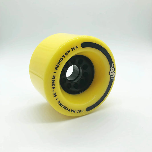 Boa Hatchling 90mm Yellow Longboard Wheels – Ultra Soft 76a – Ideal For LDP Or Electric Longboards