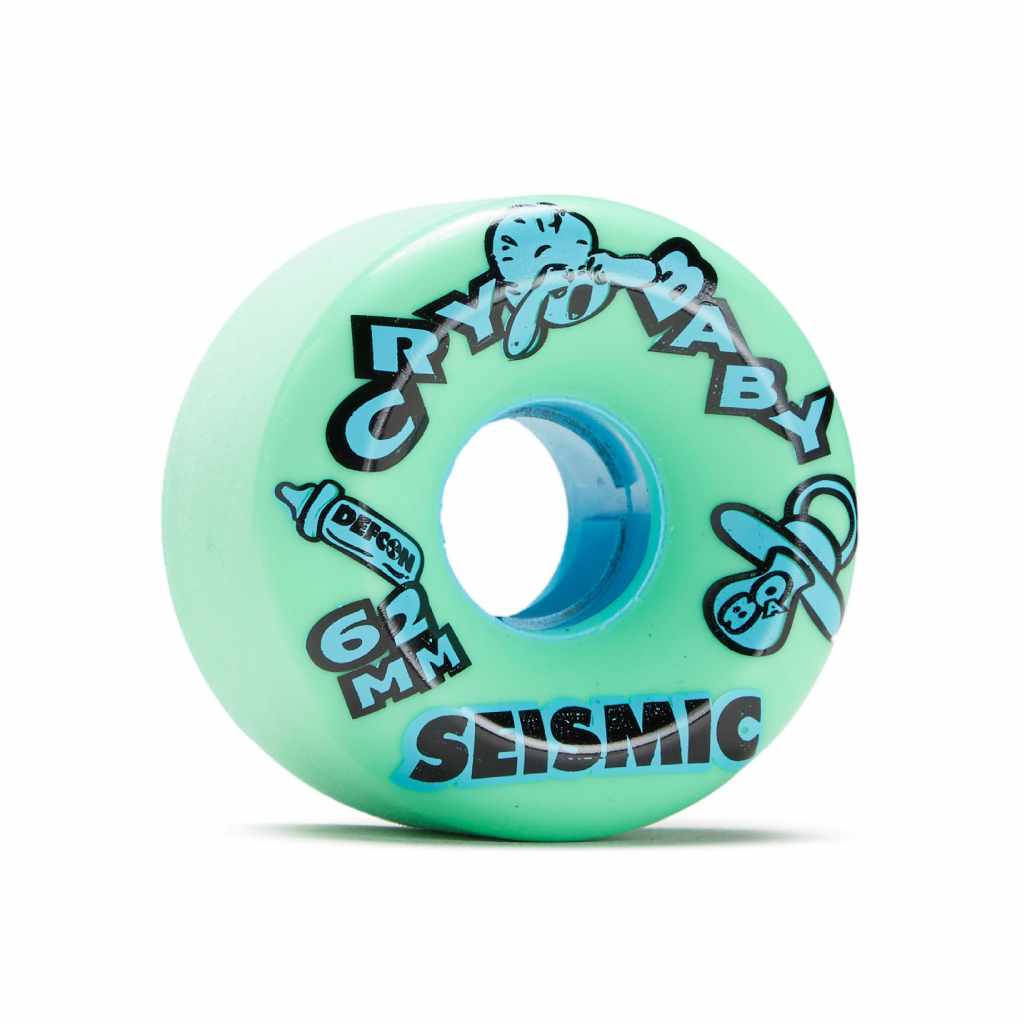 Seismic Cry Baby 62mm 80a Mint Defcon longboard wheels