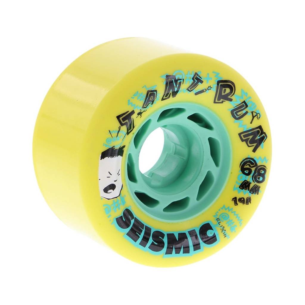 Seismic Tantrum 68mm 79a yellow freeride wheels